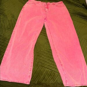 SHEIN Women's Pink Jeans